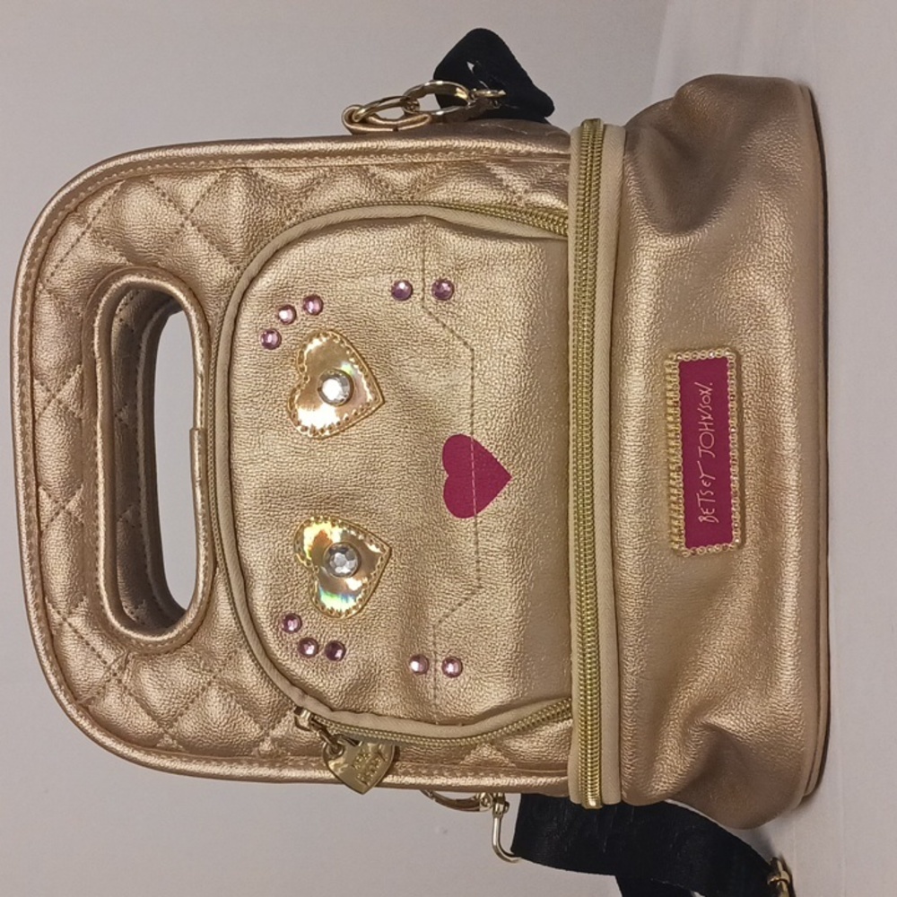 Betsey Johnson Gold Lunchbox